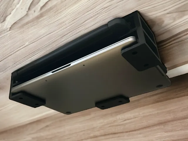 Double Under-Desk Laptop Holder for 2 devices