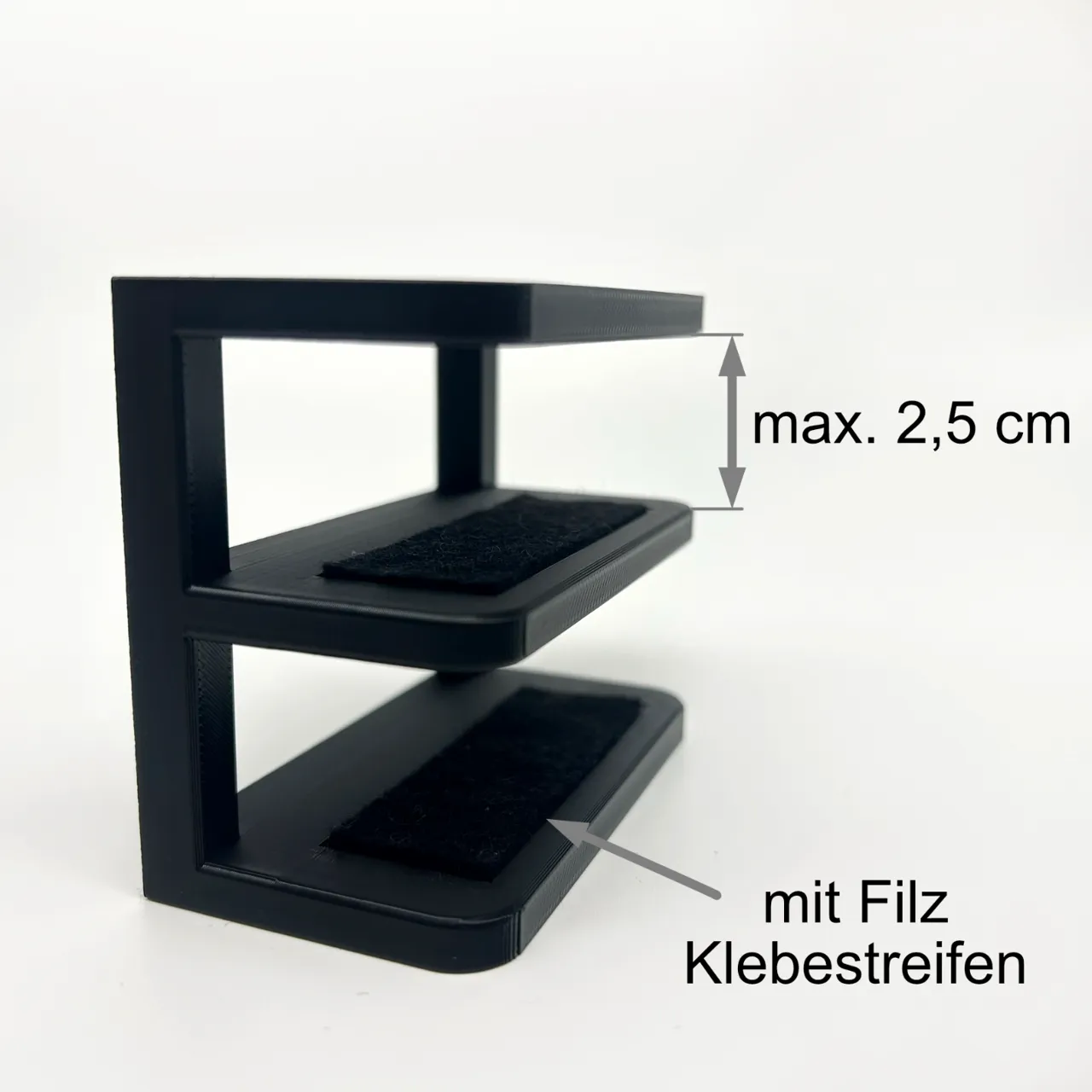 Double Under-Desk Laptop Holder for 2 devices view 3