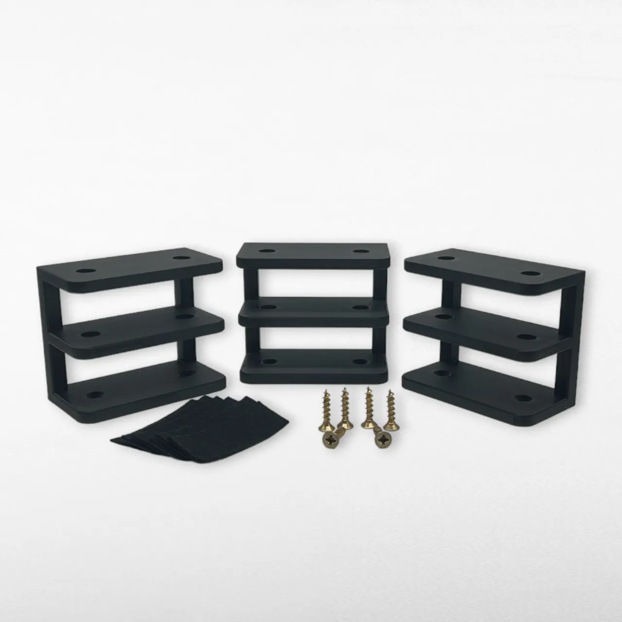 Double Under-Desk Laptop Holder for 2 devices view 2