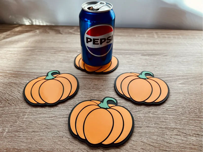 Pumpkin Halloween Coasters
