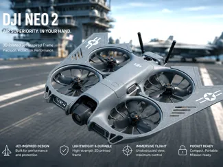 DJI NEO 2 Schutz - Bomber Jet Flügel