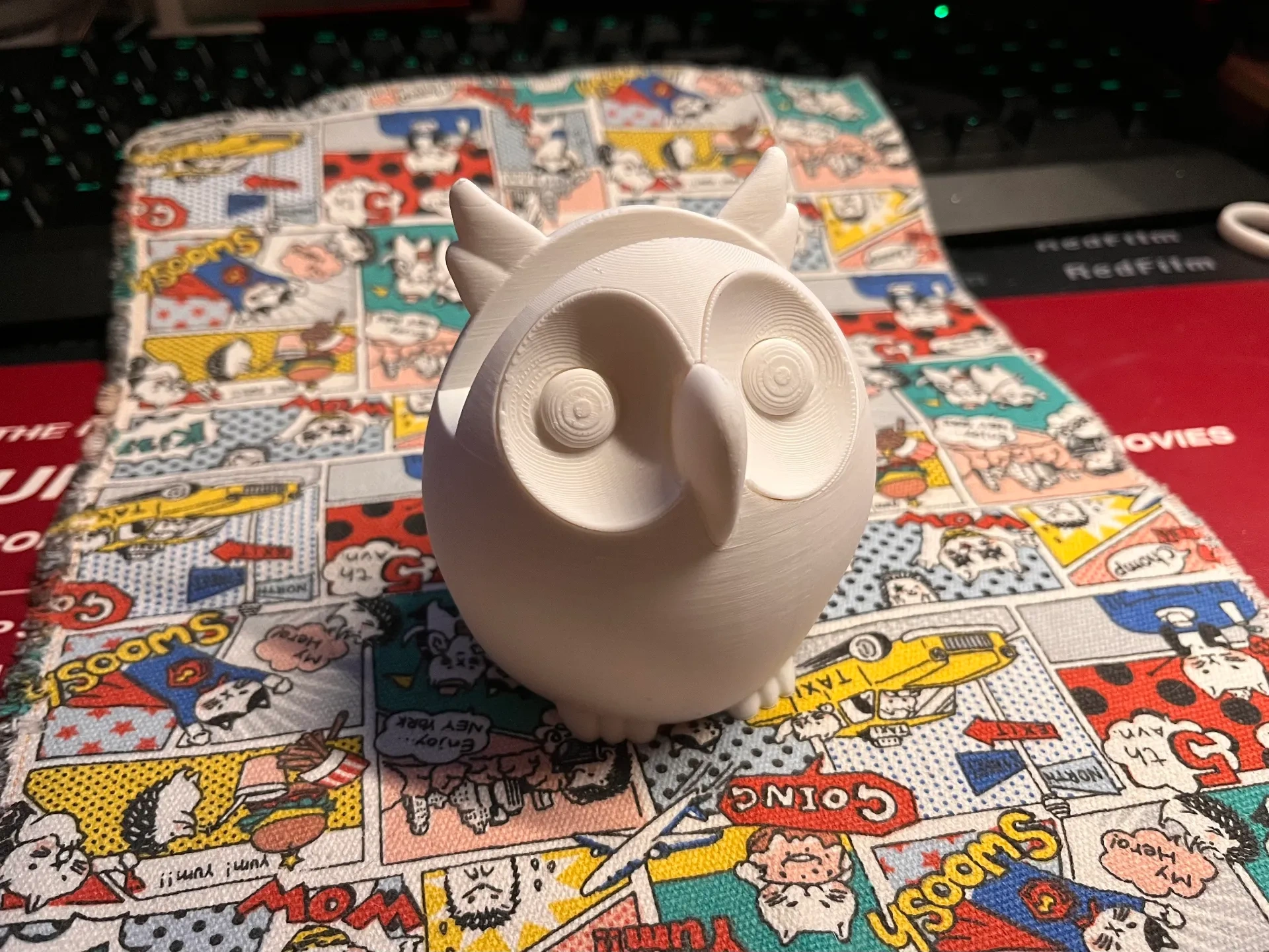 Miniatura 1 do modelo 3D [单色拼装]-猫头鹰眼镜架