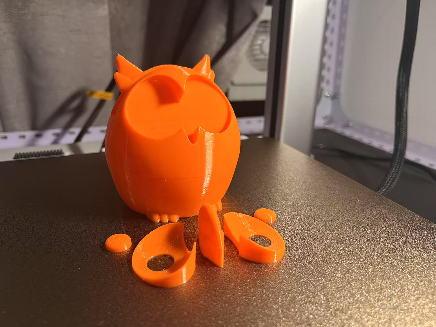 Miniatura 3 do modelo 3D [单色拼装]-猫头鹰眼镜架