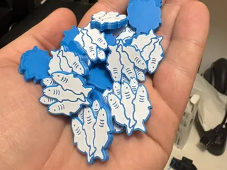 Fish Tokens for Isle of Cats boardgame