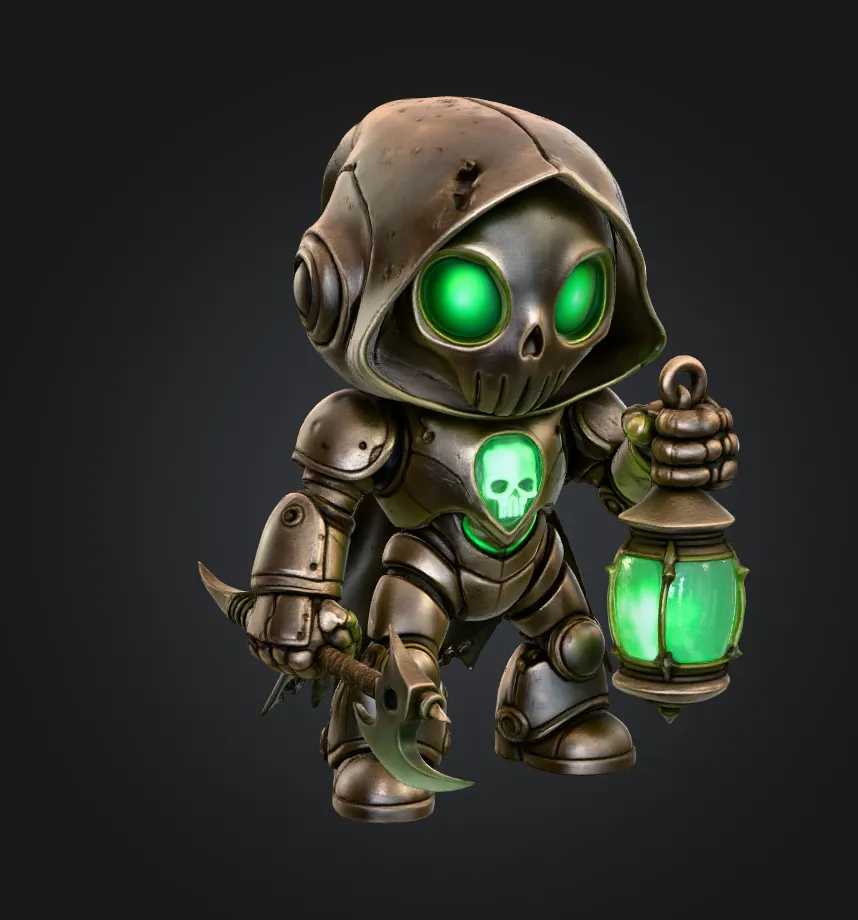 Reaper robot lantern - Free 3D Print Model - MakerWorld