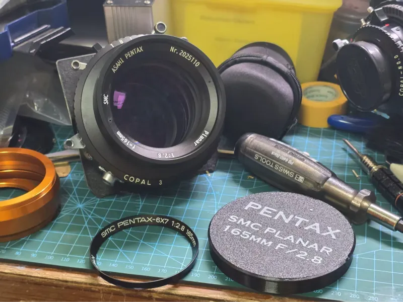 Lenscaps for Pentax 165mm 2.8 Copal No.3 Mod V2