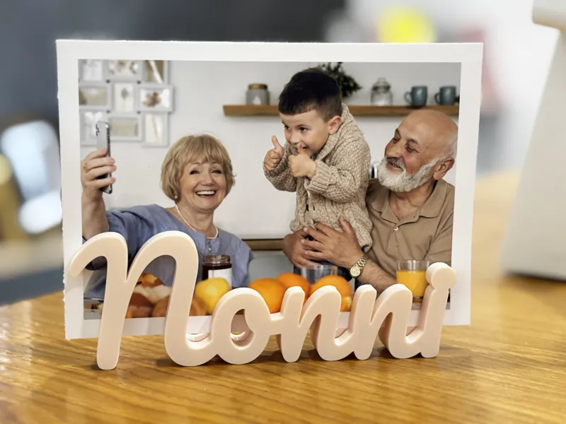 Grandparents' photo frame Porta foto scritta nonni