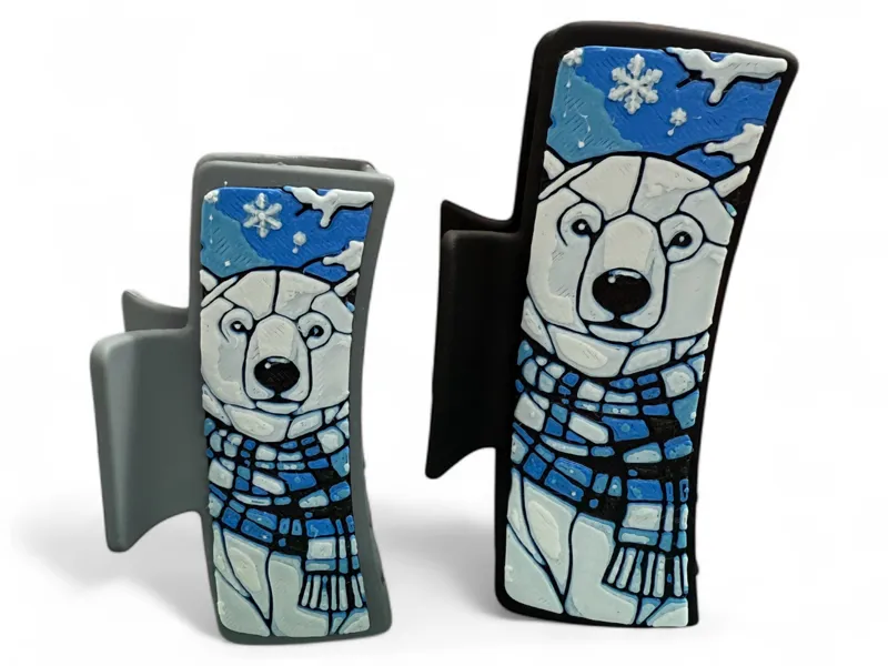 Polar Bear Decorative Hair Clip Plates 