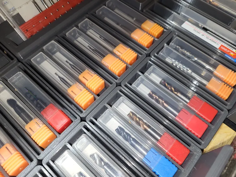 Gridfinity CNC Cutter Storage System