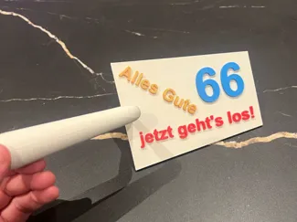 Birthday 66th / Geburtstagsgeschenk 66er