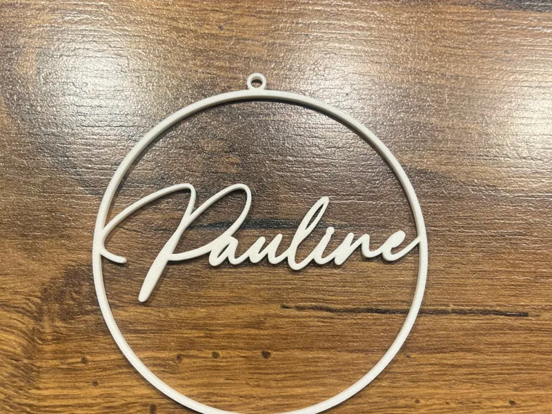 Ring mit Namen Pauline z.B: als Deko