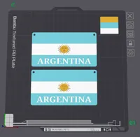 Argentina Flag: 0.12mm layer, 2 walls, 15% infill