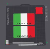 Italy Flag: 0.16mm layer, 2 walls, 15% infill
