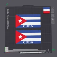 Cuba Flag: 0.16mm layer, 2 walls, 15% infill