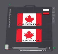 Canada Flag: 0.16mm layer, 2 walls, 15% infill