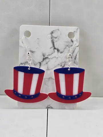 4th of July Earrings view 3