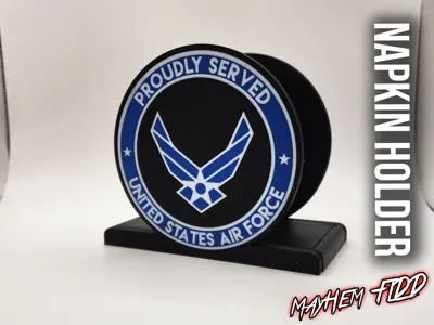 USAF - Proudly Served - Napkin Holder