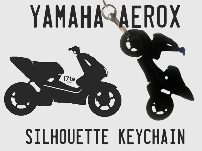 Yamaha Aerox Silhouette Keychain