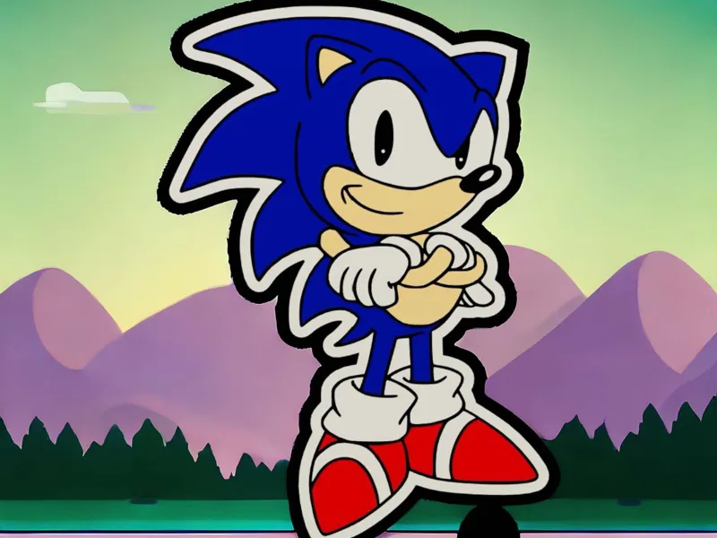Sonic The Hedgehog LED Lamp