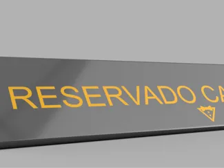 Placa reservado camareros inclusivo