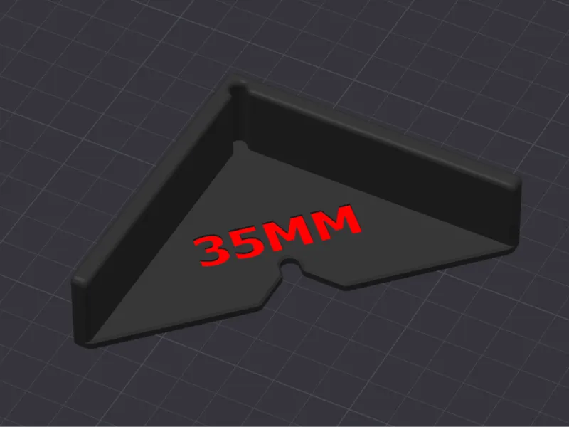 Troldtekt Offset Template Corner 35mm