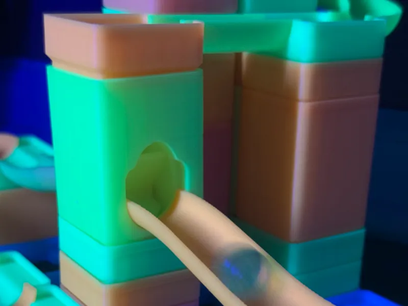 Gridfinity Marble Run "Vertical Split"