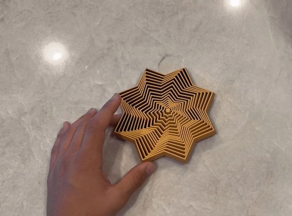 8 point collapsing star fidget