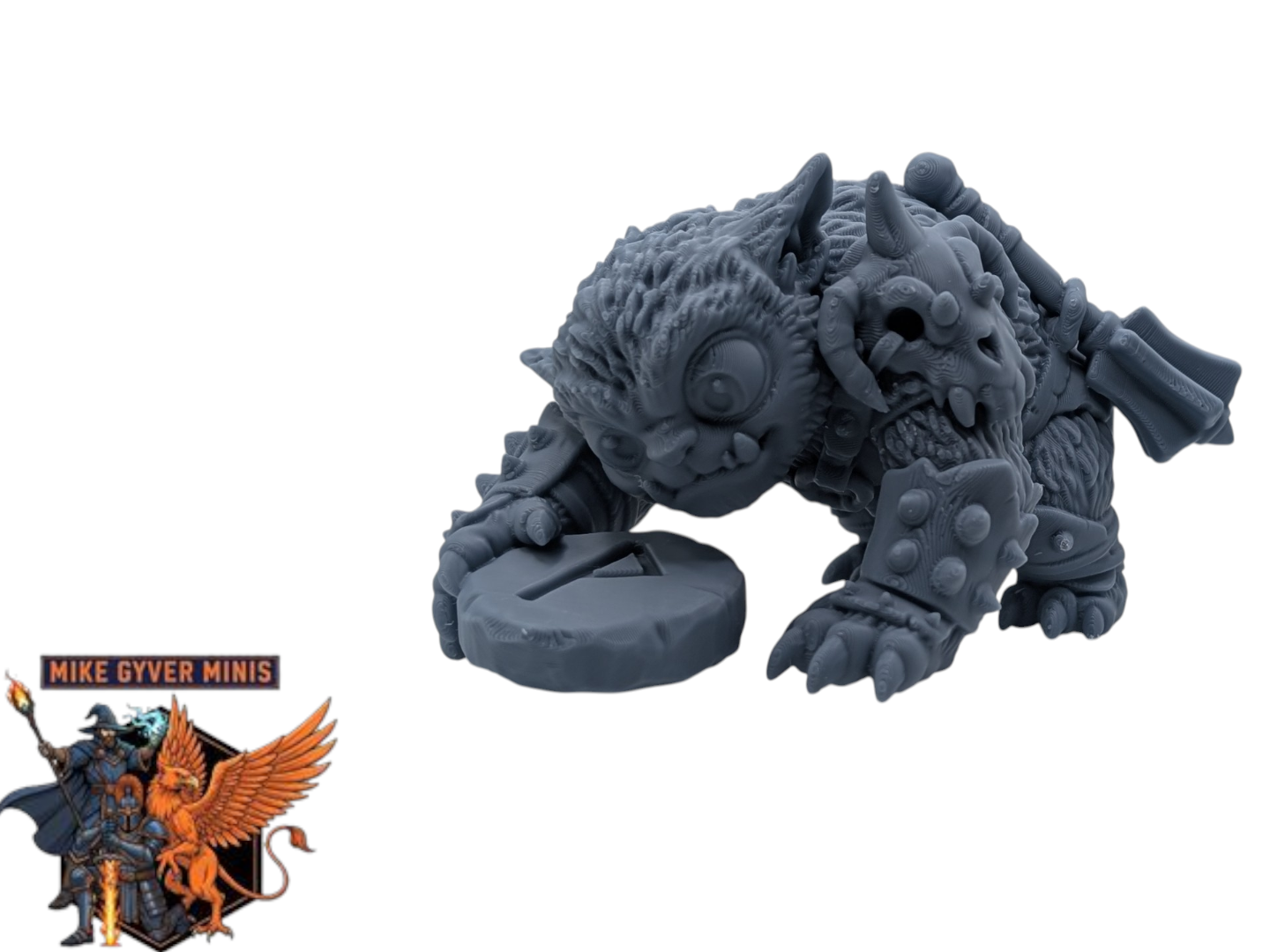 Chibi Bugbear with Rune - MGM Print-Ready Mini