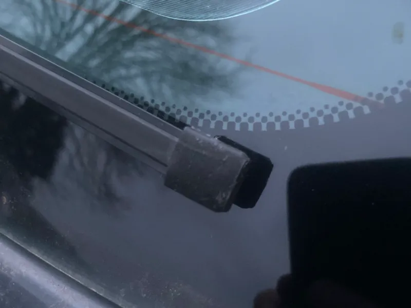 Rear wiper end cap