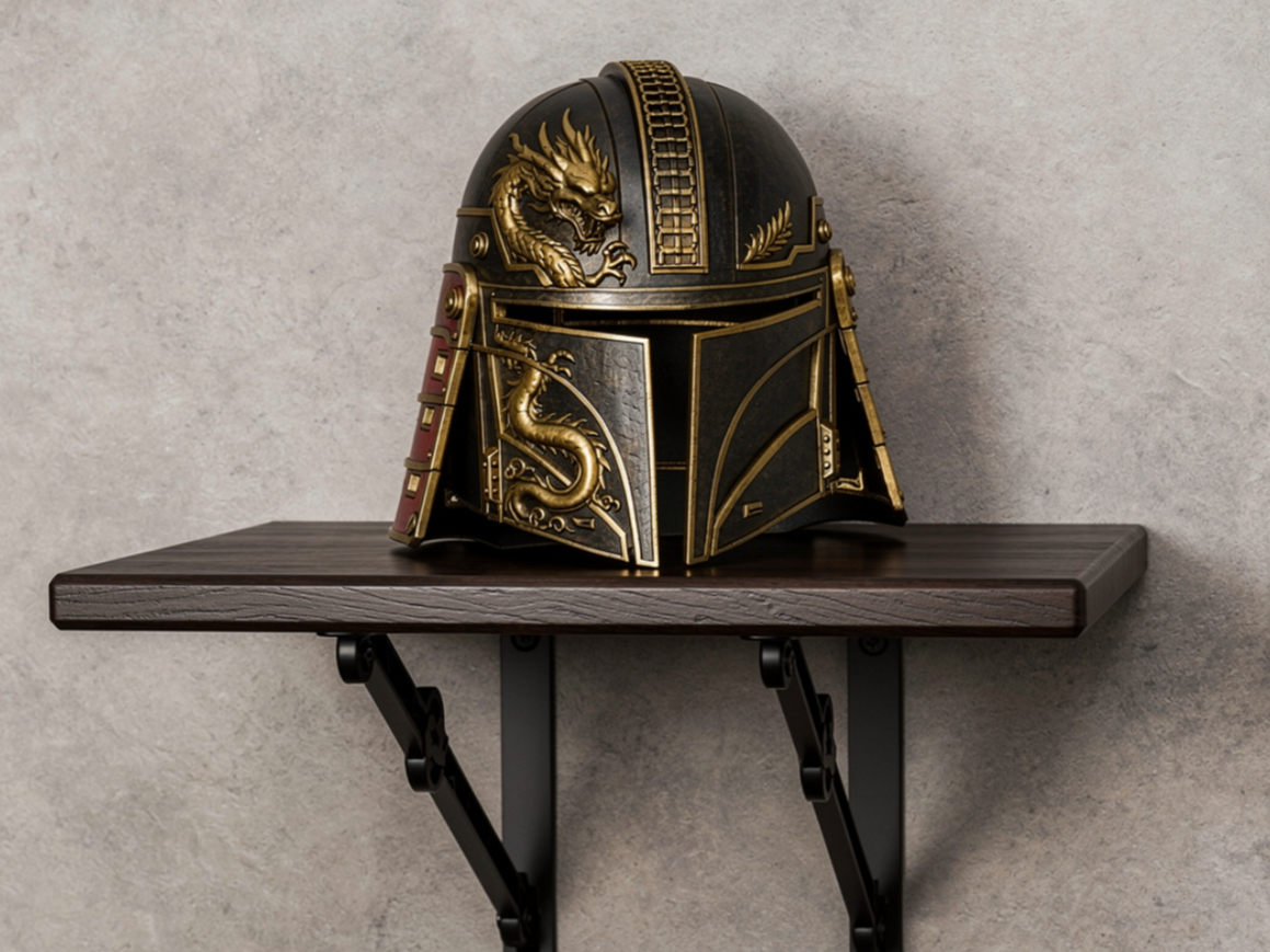 Samurai Mandalore helmet Mashup