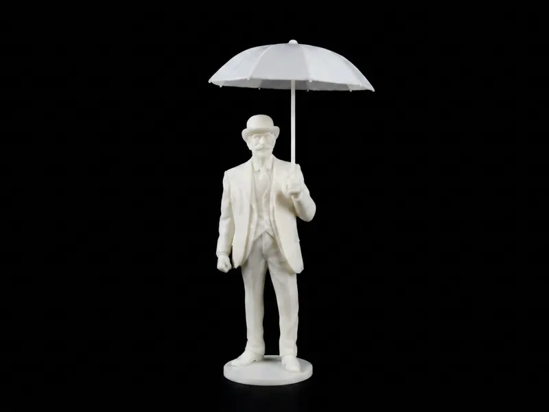 Proper Englishman with Spinning Umbrella