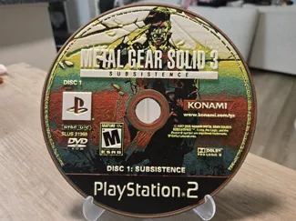 PS2 Disc Art | Metal Gear Solid 3