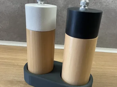 Salt and Pepper Holder Stand and Tray