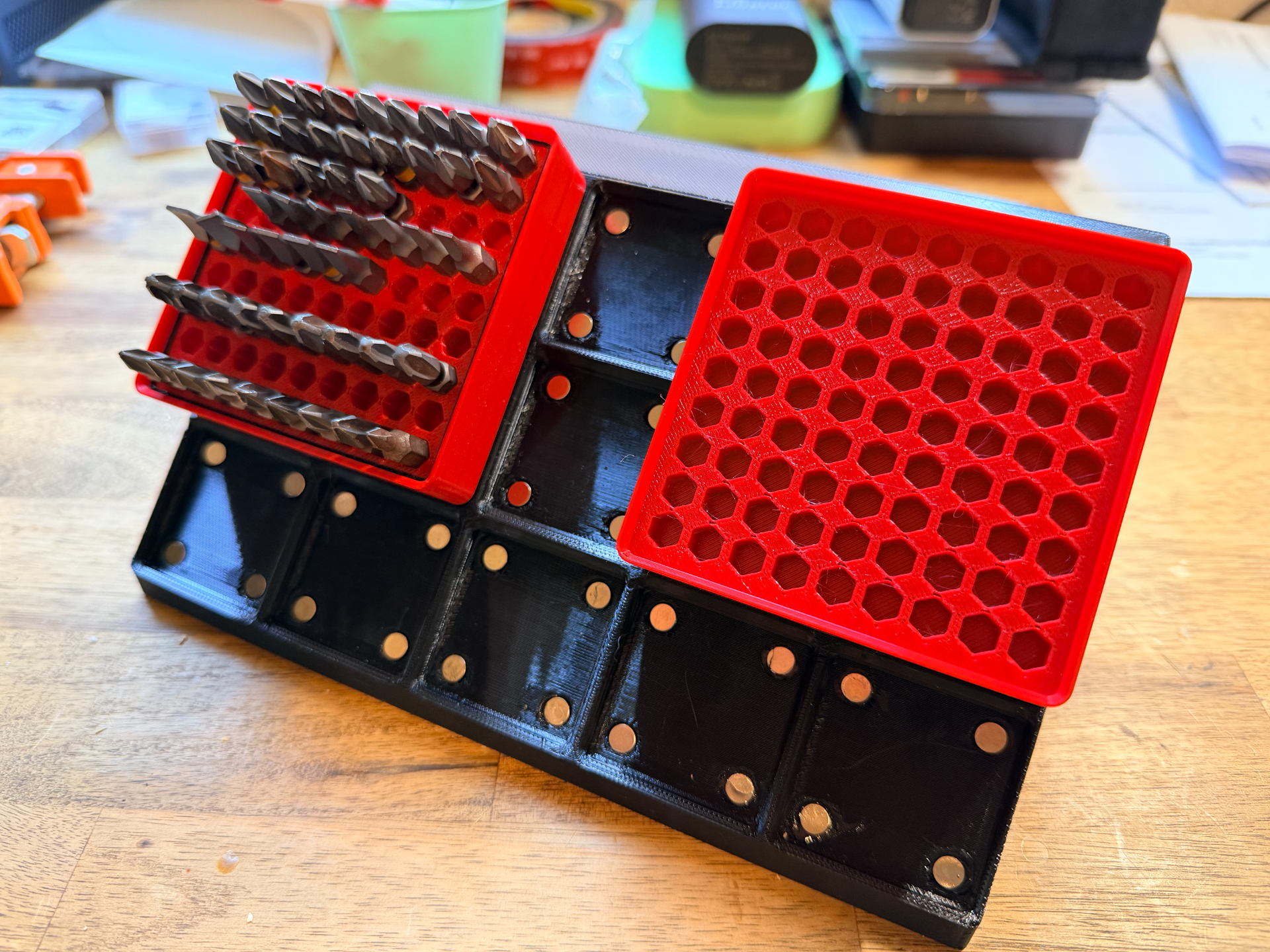 1/4 Inch (6.35mm) Gridfinity bit holder (81 Bits)