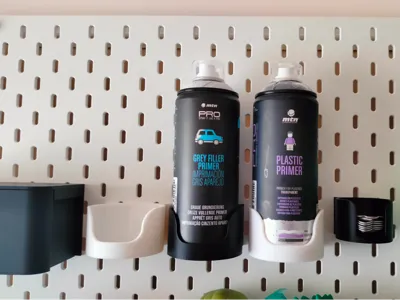 Spray or bottle holder for Skadis up to 69 mm