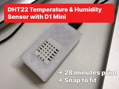 DHT22 and D1 Mini - Temperature Sensor Sensor Case