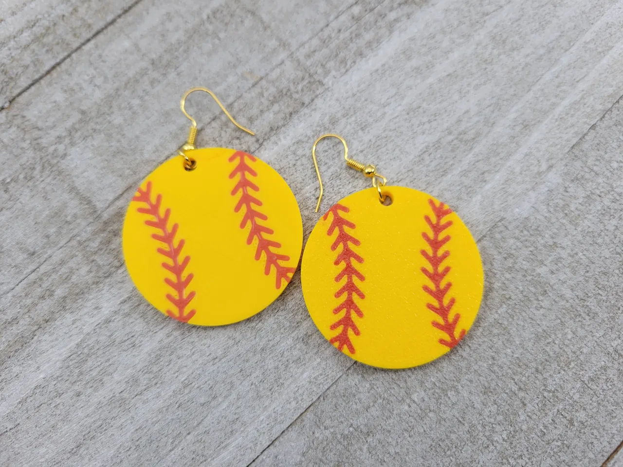 Lightweight Softball Earrings Sport – 3 Sizes view 2
