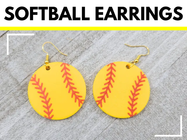 Lightweight Softball Earrings Sport – 3 Sizes