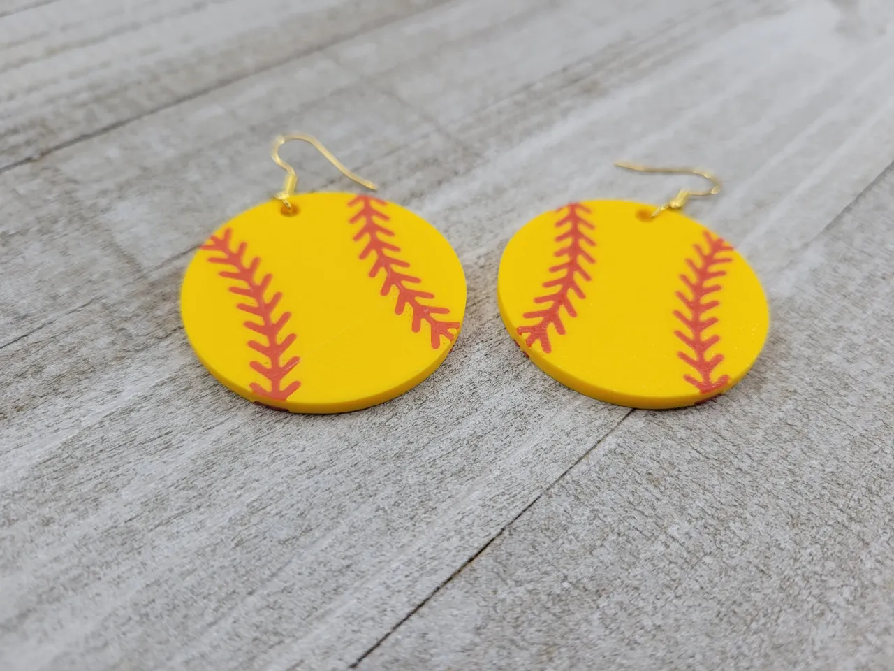 Lightweight Softball Earrings Sport – 3 Sizes view 4