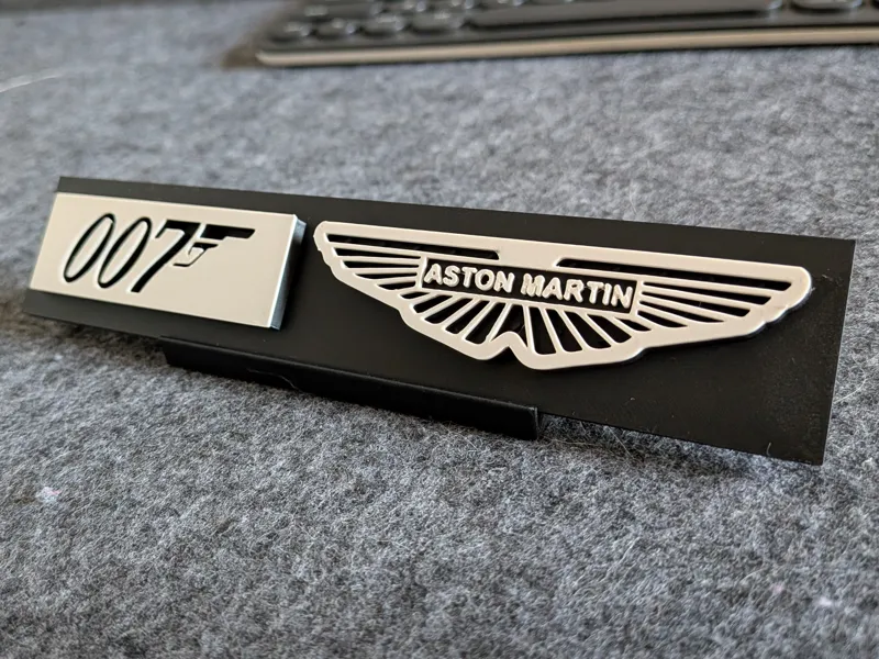 Aston Martin James Bond Sign (For LegoDB5build)
