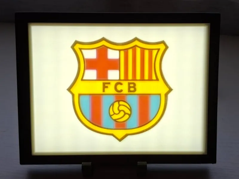 LITOFANIA ESCUDO F.C BARCELONA