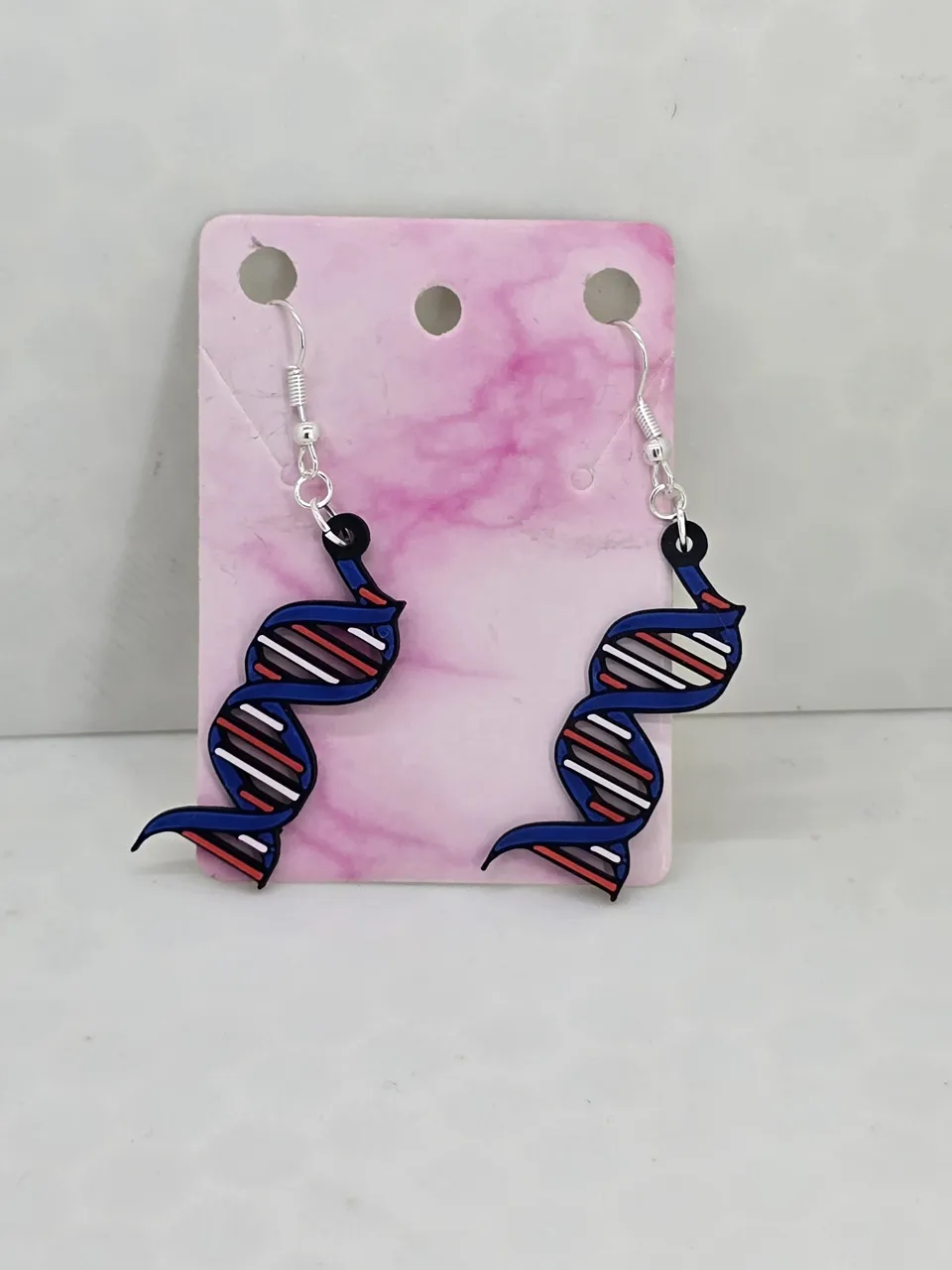 Caduceo, DNA, Syringe Earrings view 2