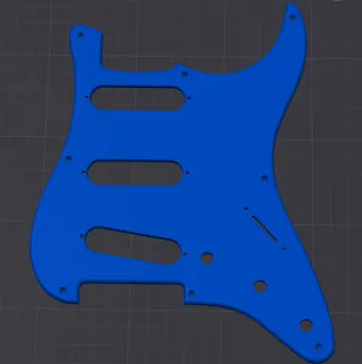 1.75 MM thick 8 hole Stratocaster Pickguard