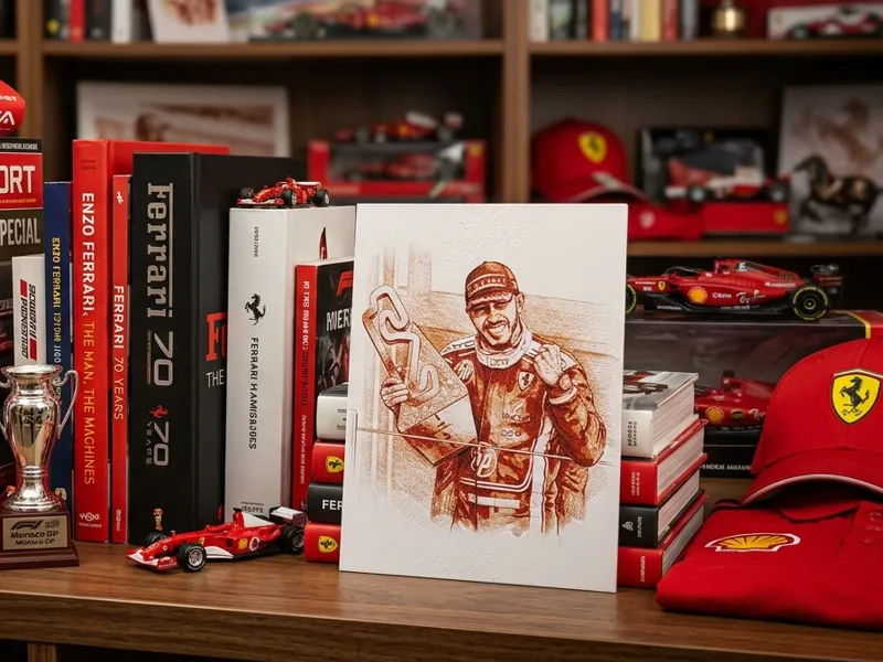First victory Hamilton Ferrari - HueForge