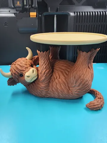 Modelo para impresión 3D: Highland Cow — vista de referencia 2