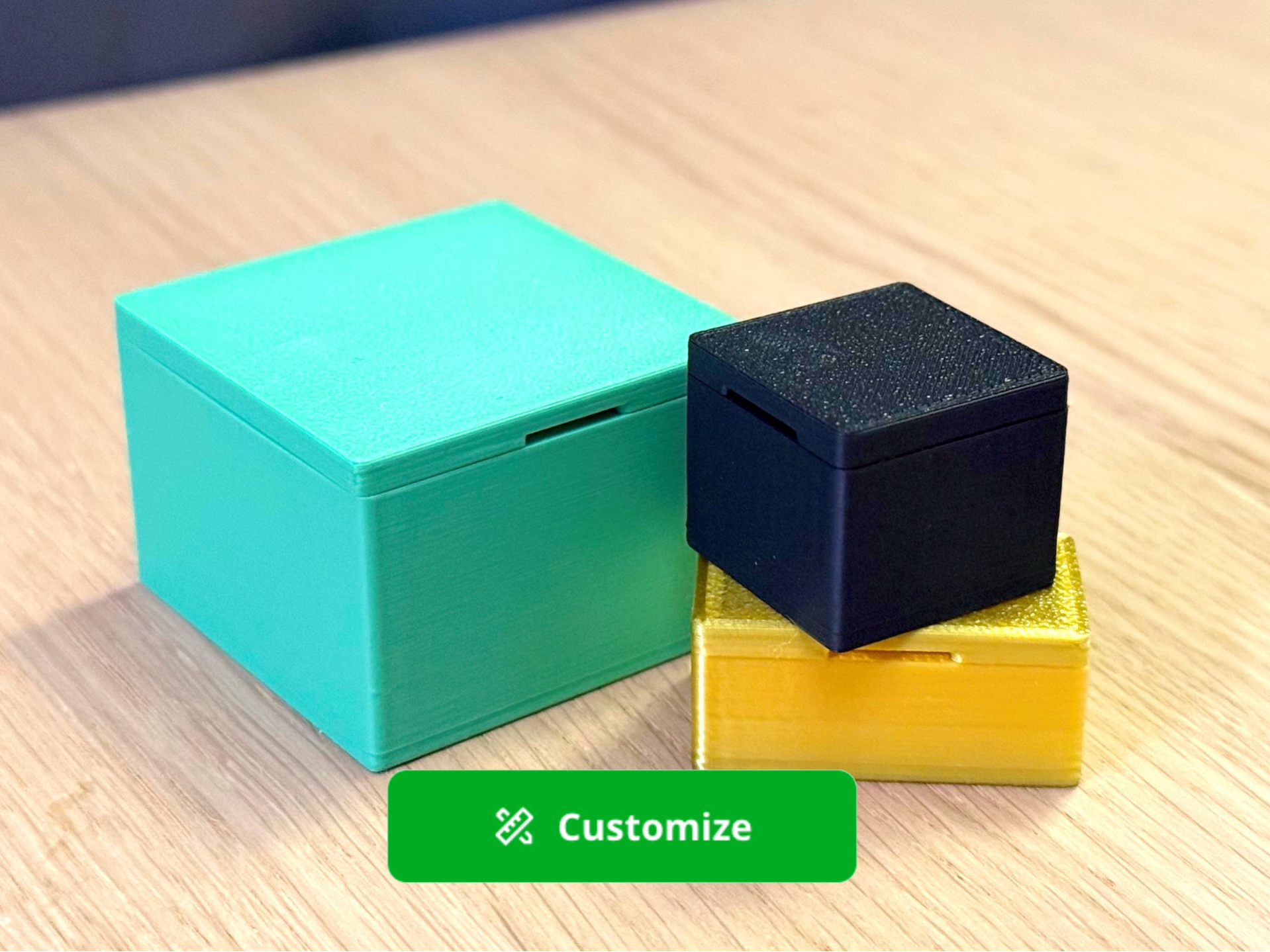 Simple Customizable Snap-Fit Storage Box with Lid