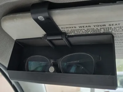 Hidden Magnetic Car Glasses Holder