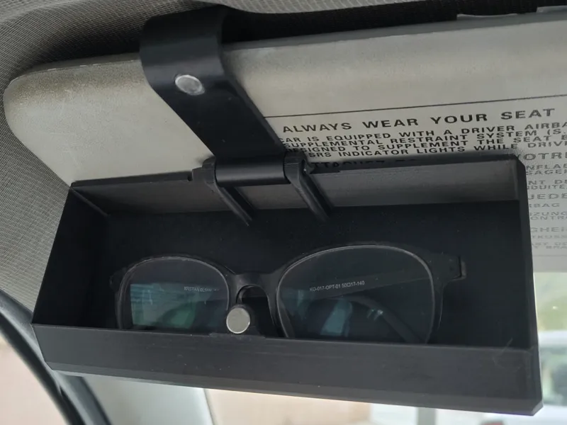 Hidden Magnetic Car Glasses Holder
