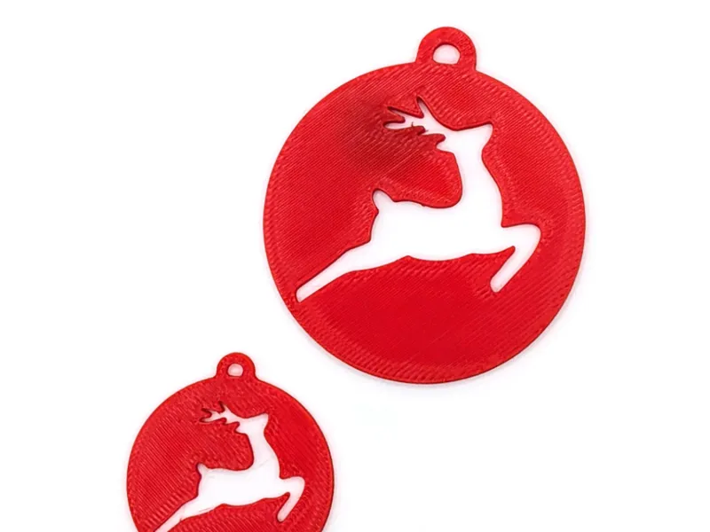 Cutout Jumping Reindeer Gift Tags