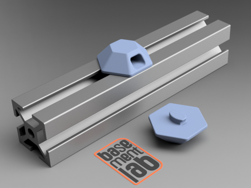 2020 Aluminium HEX T slot twist in Zip-Tie Mount  